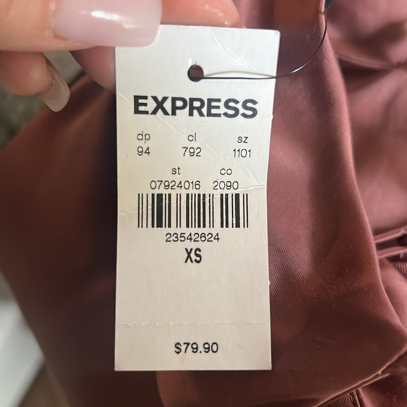 NWT Express brown Midi Dress - Picture 4 of 4